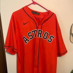 Nike Astros Bright Orange Jersey
